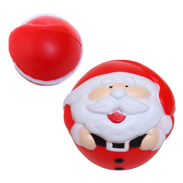Holiday Christmas Santa Shape Stress Ball Thumbnail