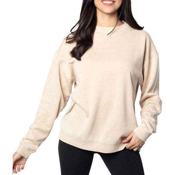 Ladies' Burnout Campus Crew Sweatshirt Thumbnail