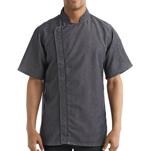 Unisex Zip-Close Short Sleeve Chef's Coat Thumbnail