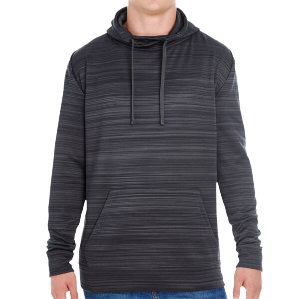 Adult Odyssey Striped Poly Fleece Pullover Hood Thumbnail