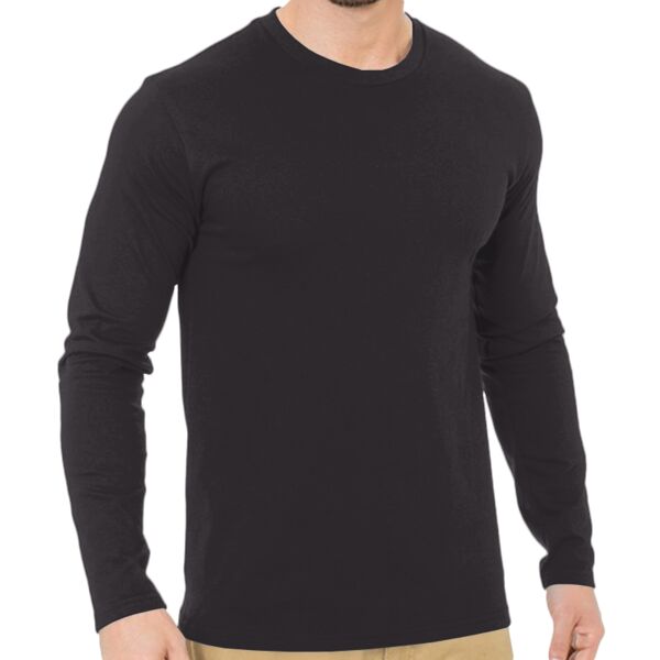 Unisex Fine Jersey Long Sleeve T-Shirt Thumbnail