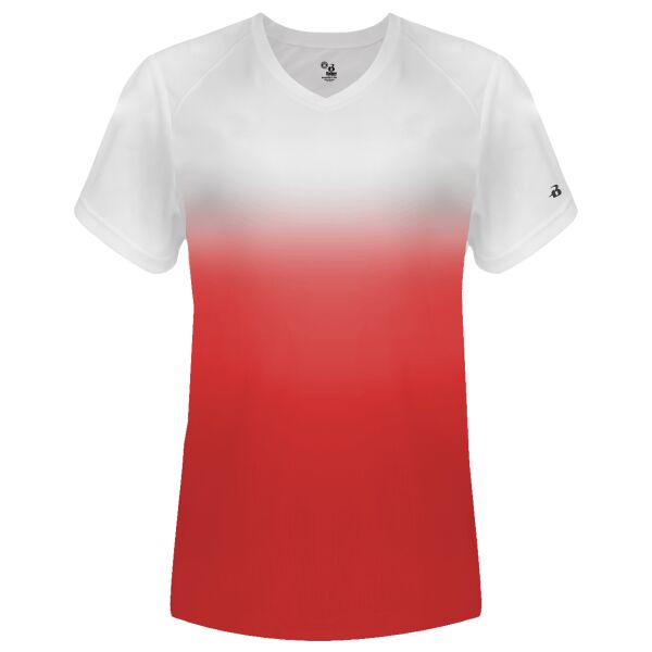 Women's V-Neck Ombre T-Shirt Thumbnail