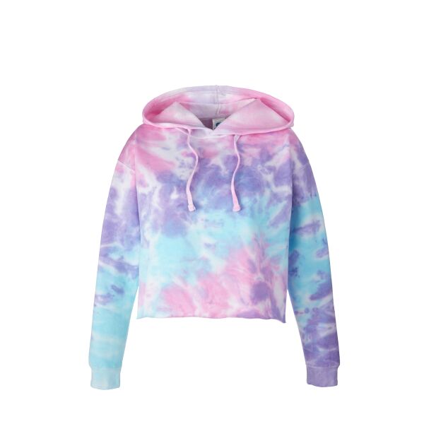 Ladies' Cropped Hooded Sweatshirt Thumbnail