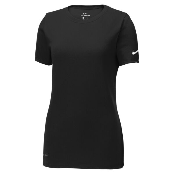 Nike Ladies Dri FIT Cotton/Poly Scoop Neck Tee Thumbnail