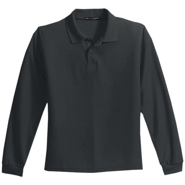 Port Authority Youth Long Sleeve Silk Touch Polo Thumbnail