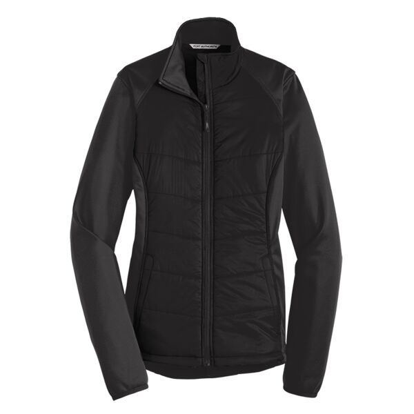 Port Authority Ladies Hybrid Soft Shell Jacket Thumbnail