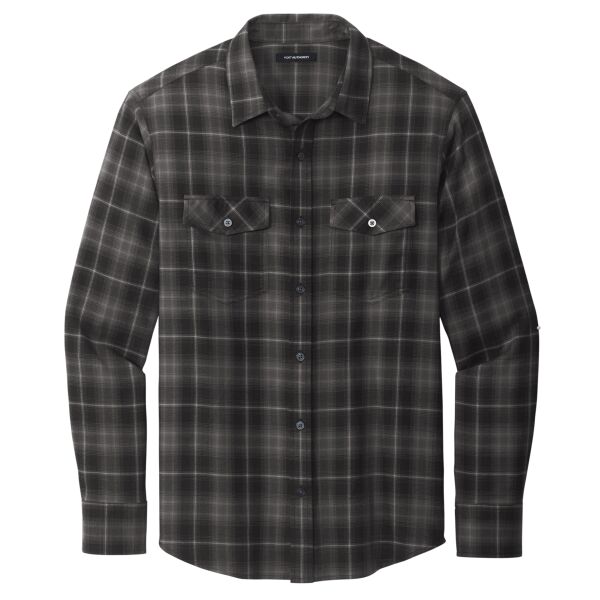 Port Authority Long Sleeve Ombre Plaid Shirt Thumbnail