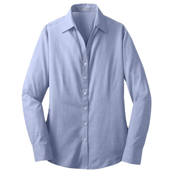 Port Authority Ladies Crosshatch Easy Care Shirt Thumbnail